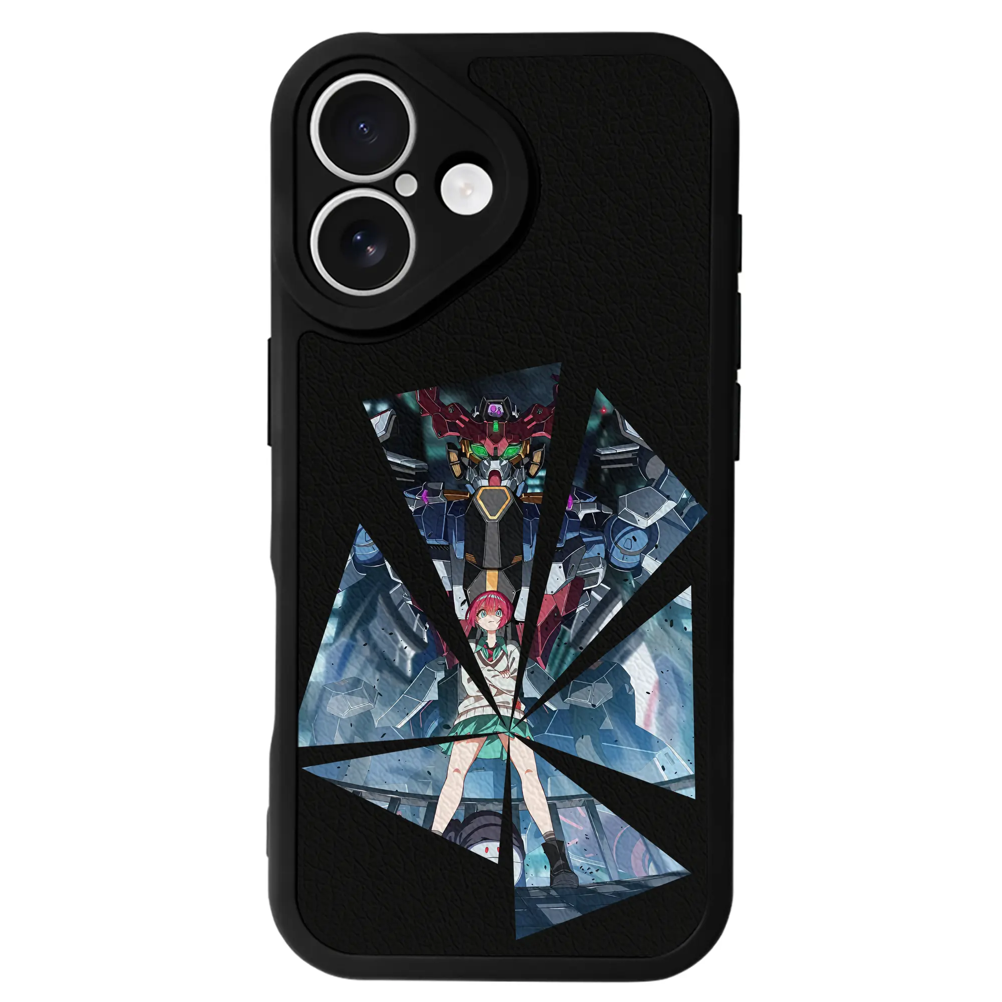 ガンダム グッズ,Gクゥァンタガンダム - IPhone 16シリーズ対応 ・ シリコンスマホケース ・ レザー調 ・ 高精度フィット ・ 耐衝撃 ・ ワイヤレス充電対応 ・ 精密カット